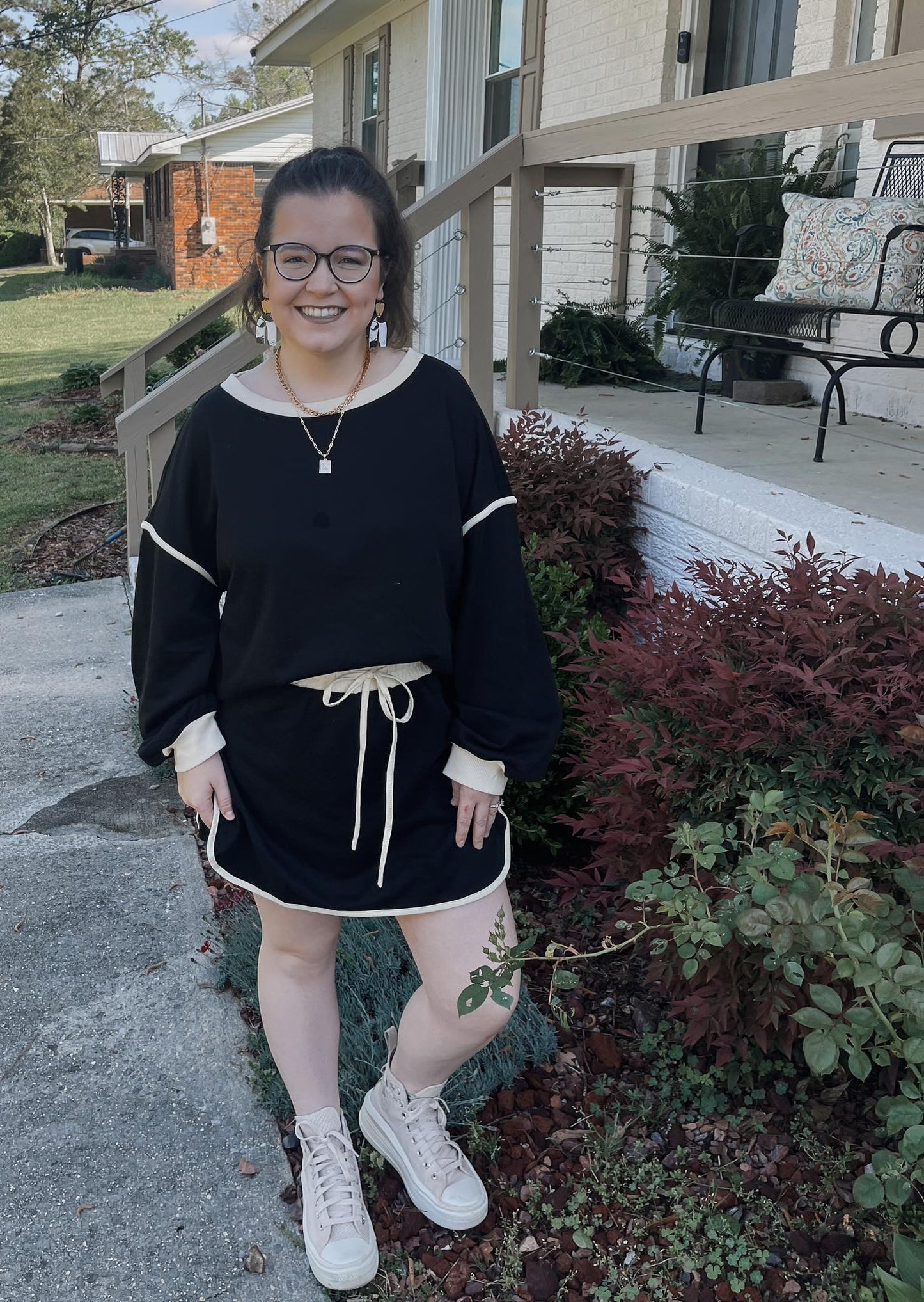 Little Black Skirt Set