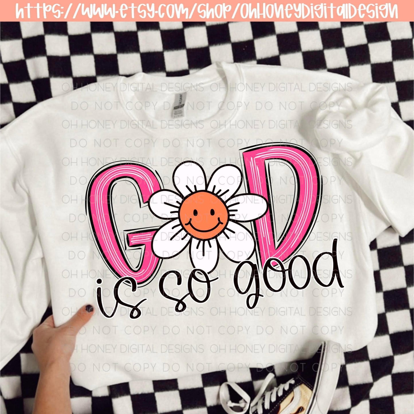 God Is So Good Daisy Graphic