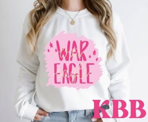 Pink Preppy War Eagle Graphic