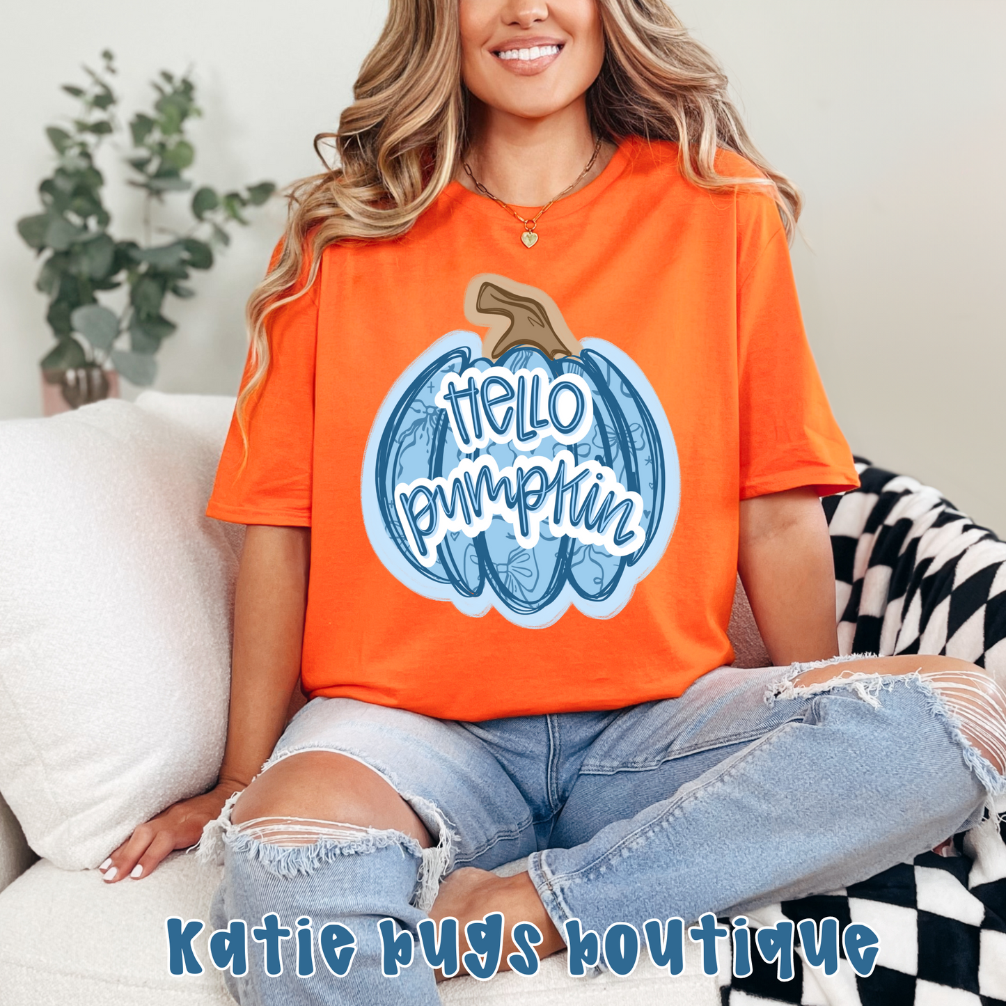 Chinoserie Hey Pumpkin Graphic Tee