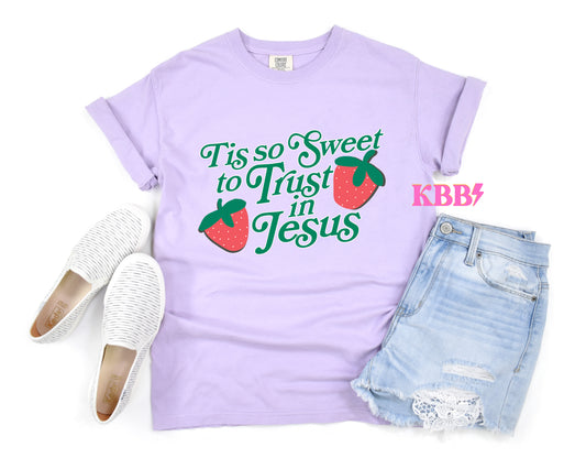 Tis So Sweet To Trust In Jesus Graphic